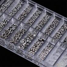 1000 Pcs Spectacles Sunglasses Glasses Repair Screw NutAssorted Kit Used For Fixing Glasses - Silver - View 3