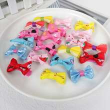20入組寶寶蝴蝶結髮夾,寶寶可愛小髮夾,頭髮夾碎髮夾小女孩劉海夾頭飾公主髮飾