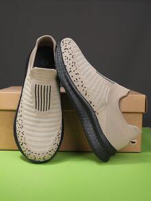 流行的跨境大尺寸輕便透氣休閒鞋 - 棕色 - 查看 3