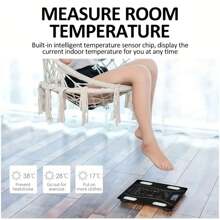1 Miếng Thông minh Cơ thể Cân nặng & - Chính xác Của bạn Sức khỏe at - màu đen - Xem 7