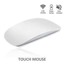 ATTACK SHARK AM823 2.4GHz 无线触控鼠标组合，3 键，1200 DPI，超薄智能节能光学鼠标，适用于笔记本电脑 - 白色 - 查看 6