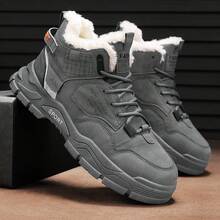 Botas térmicas forradas para hombre, zapatos de trabajo - Gris - Ver 3