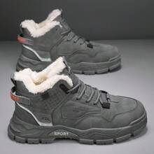 Botas térmicas forradas para hombre, zapatos de trabajo - Gris - Ver 4
