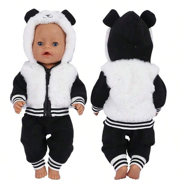 Christmas Decoration 1 Pc 43cm Cute Panda Doll Clothes,Home Decoration