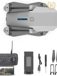 Drone Cuadricóptero Rc Plegable  Con Cámara - Gris - Ver 5