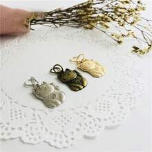 3入組幸運貓主題diy錢包製作用品,隨機顏色,包括錢包扣、卡片套扣、包框和5cm圓形拉鏈鎖扣 - 彩色 - 查看 6