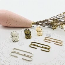 3入組幸運貓主題diy錢包製作用品,隨機顏色,包括錢包扣、卡片套扣、包框和5cm圓形拉鏈鎖扣 - 彩色 - 查看 2