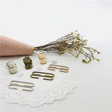 3入組幸運貓主題diy錢包製作用品,隨機顏色,包括錢包扣、卡片套扣、包框和5cm圓形拉鏈鎖扣 - 彩色 - 查看 8