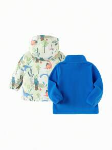 Balabala Young Boys Printed 3 In 1 Padded Coat - Yellow - View 5