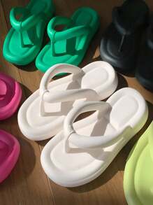 Eva Sandals, Sponch Design With Toe Separator, Non-Slip And Comfortable. - White - View 7