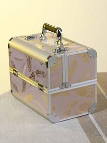 Cosmetiquera para Maquillaje | Maleta de Maquillaje Profesional | Estuche de Maquillaje, Uñas y Belleza | Neceser de Viaje o Uso Diario | Cosmetiqueras Organizadoras - Rosa - Ver 1