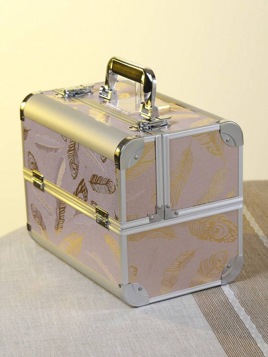 Cosmetiquera para Maquillaje | Maleta de Maquillaje Profesional | Estuche de Maquillaje, Uñas y Belleza | Neceser de Viaje o Uso Diario | Cosmetiqueras Organizadoras - Rosa - Ver 1