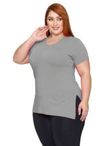 KIT 3 Blusas Plus Size Veste Legging Tapa Bumbum Comprida T-Shirt - Azul Marinho - Visão 5
