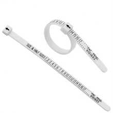 1 Miếng Nhẫn , Nhẫn Công cụ đo lường , Ngón tay Kích thước Máy đo , Có thể tái sử dụng Ngón tay Kích thước Thước dây cuốn , Trong sáng Và Chính xác Đồ trang sức Công cụ 1-17 Nhẫn Kích thước - trắng - Xem 7