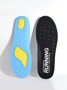 1 Par Plantillas Deportivas Para Zapatillas De Correr, Amortiguación Y Absorción De Impactos - Negro - Ver 2