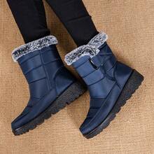 Women's Winter Shoes Winter Boots Warmly Lined Snow Boots Non-Slip Hiking Boots Waterproof - Blue - View 4