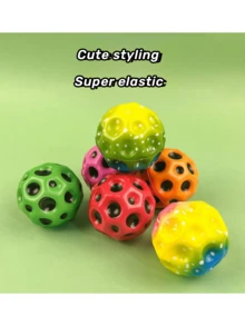 High Bouncing Ball (random Style) Children's Toy For Speed Training And Baby's Grip Exercise - Multicolor - View 5