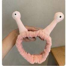 1 Miếng Của phụ nữ Hoạt hình Ốc sên Sừng Hình dạng Dễ thương & Vui Dây buộc tóc Cho rửa mặt Hoặc Tóc - Hồng - Xem 8