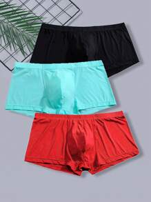 Men'S 3pcs Plain Sports Underwear - Multicolor - View 1