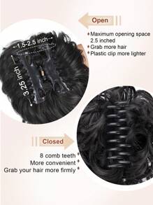 Claw Clip Large Messy Bun Hair Pieces For Women Messy Wavy Curly Hair Bun Extensions Tousled Updo Bun Hair Clip In Synthetic Hair Bun Ponytail Extension