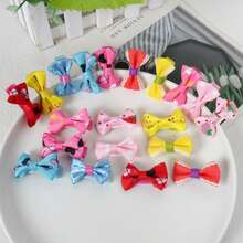 20入組寶寶蝴蝶結髮夾,寶寶可愛小髮夾,頭髮夾碎髮夾小女孩劉海夾頭飾公主髮飾