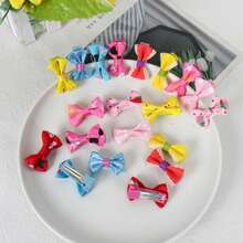 20入組寶寶蝴蝶結髮夾,寶寶可愛小髮夾,頭髮夾碎髮夾小女孩劉海夾頭飾公主髮飾