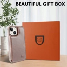 带信用卡夹和 RFID 屏蔽的皮革翻盖保护套，兼容 iPhone 7/8/SE、iPhone X/XS、iPhone XR、iPhone 11、iPhone 12/12Pro、iPhone 13 Mini、iPhone 13、iPhone 13 Pro、iPhone 13 Pro Max、iPhone 14、iPhone 14 Pro、iPhone 14 Plus、iPhone 14 Pro Max。钱包式保护套适用于车载支架。 - 玫瑰金 - 查看 5