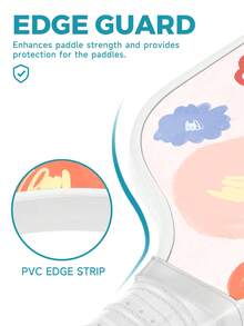 Pickleball Set, High-Density Fiberglass Frosted Surface,2 Rackets, 4 Balls, 1 Bag With Lightweight Pickleball Holder. Colorful Line Flower Pattern, Casual Sports, Competitions - Multicolor - View 6