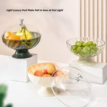 1 Pieza Plato De Frutas Creativo Con Tapa