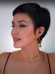 New European And American Short Haircut - Black - View 2