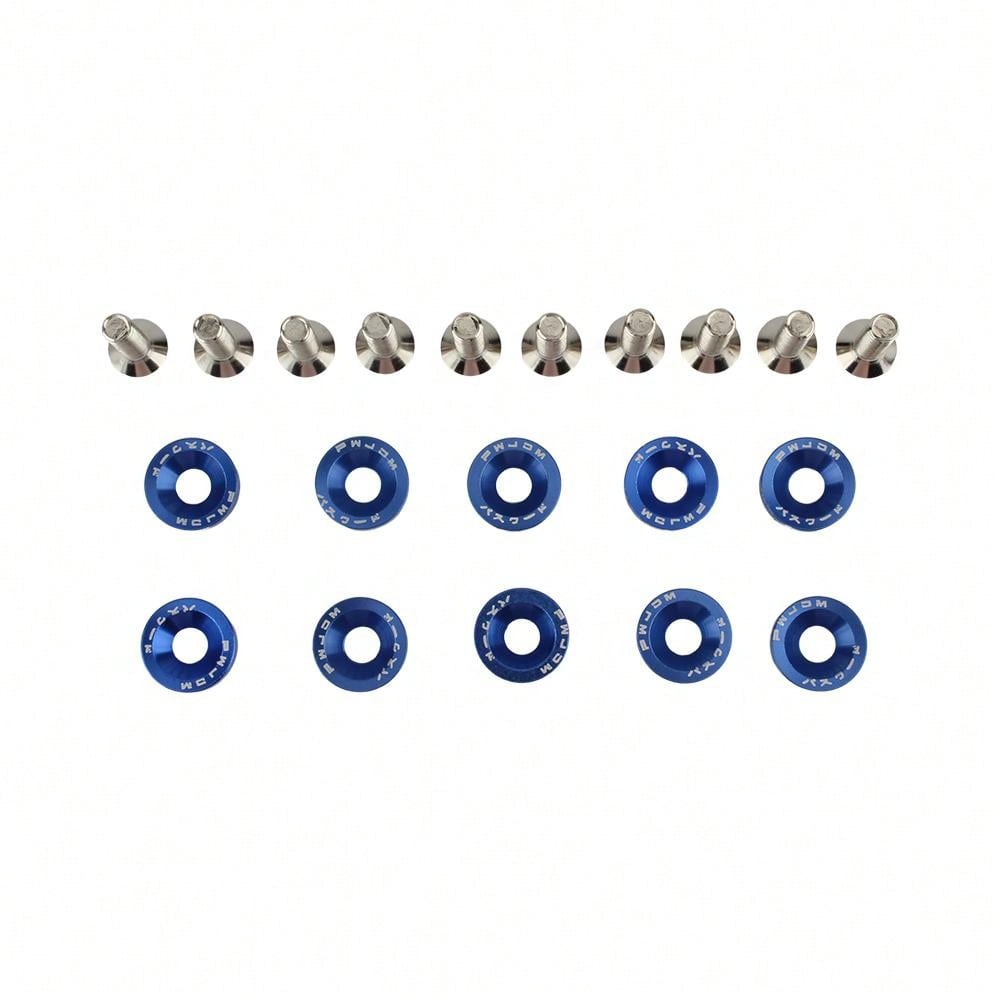 1set Blue M6 Washer Screw Universal Replacement Parts, OffRoad