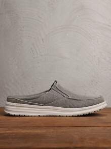 Men's Large Size Mules - Khaki - View 11