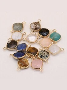 5pcs/Set Random Color Natural Stone Connectors Charms For DIY Necklace Bracelets Jewelry Making Accessories - Random Color - View 17