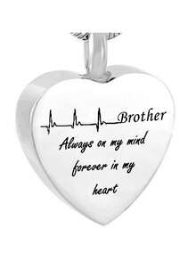 1個新款式心形骨灰吊墜項鍊,包括寵物毛髮 - 灰色 - 查看 4