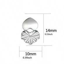 10pcs/Pack Clip-On Earring Backings, Basic Earring Stud Backs For Diy Jewelry Making - 10pcs - View 2