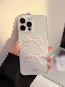 美学 1 件 GUCADI 樱花粉少女蝴蝶结设计手机壳适用于 Apple IPhone 16/16Plus/16Pro/16ProMax - 彩色 - 查看 2