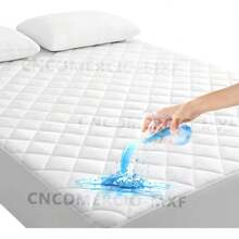 Cubre Colchón Comodidad Matrimonial Impermeable - Blanco - Ver 1
