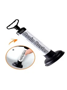 Desentupidor Manual Pistão De Alta Pressão Para Pia Cubas Cano Tanque e Vasos Multiuso Super Eficiente