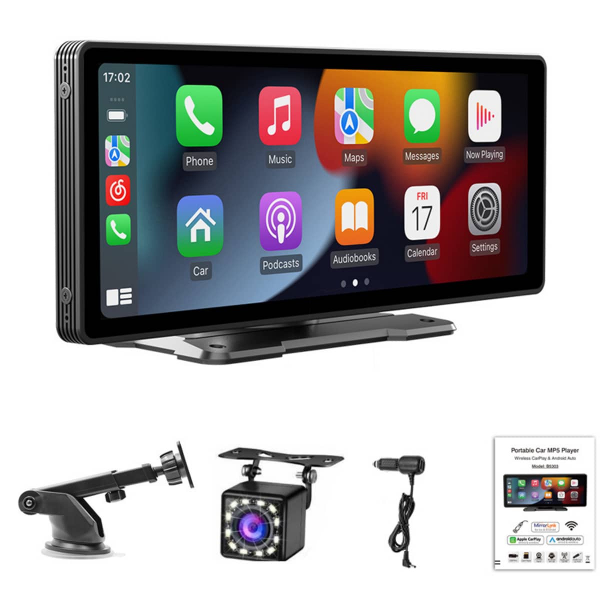 Estéreo Inalámbrico Para Coche Ios Carplay/android Auto 10in B5303 - Negro - Ver 1