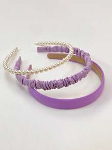 3-Piece Set Of Multi-Color Matching Headbands, Three Different Styles Of Headbands, Tidying Up Hair While Washing, Arranging Broken Hair For Daily Hair Accessories, Matching For Travel, Matching Clothing For New Year's And Parties, And Matching Hair Accessories For Clothing As Gifts Valentine's Day Couples As A Gift Hair Accessories Carnival Mardi Gras,Hairband,Hair Hoop