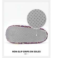 Women'S Romantic Grey Purple Shiny Beaded Indoor Shoes - Violet Purple - View 5