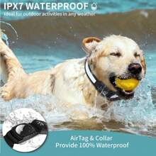 1 Miếng Led Nhãn hàng không Vòng cổ chó , Không khí Tag Vòng cổ chó , Có thể sạc lại thắp sáng Vòng cổ chó Đối với Trung bình nhỏ Chó to , Không bao gồm Nhãn hàng không - màu đen - Xem 5