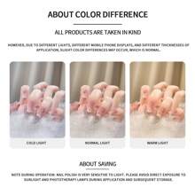 1瓶棕色凝胶指甲油 15毫升 可卸亮片凝胶指甲油 四季皆宜 - 家用美甲沙龙 DIY美甲 - 巧克力棕 - 查看 4