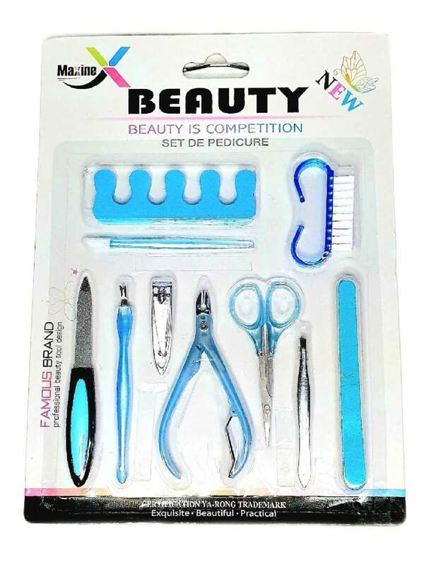 Set de Pedicura Profesional con 10 distintos utensilios
