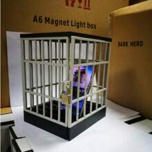 Caja De Almacenamiento Para Teléfono Móvil, Celda De Prisión, Caja De Almacenamiento Segura Para Teléfono Inteligente, Mesa Para El Hogar, Dispositivo De Oficina, Jaula De Bloqueo, Almacenamiento Para Fiestas - Gris - Ver 4