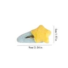 2pcs Plush Five-pointed Star Hair Clips - Multicolor - View 9
