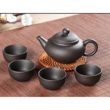 New Arrival Purple Clay Teapot 100ml Yixing Porcelain Kung Fu Tea Pot Set Teapots Chinese Handmade Zisha Ceramic Sets Kettle - Brown - View 3