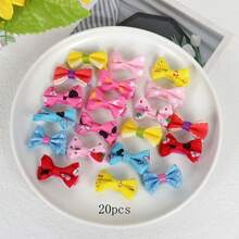 20入組寶寶蝴蝶結髮夾,寶寶可愛小髮夾,頭髮夾碎髮夾小女孩劉海夾頭飾公主髮飾