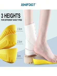 xinifoot 1對增高鞋墊全墊鞋墊男女鞋墊墊1.5厘米/2.5厘米/3厘米