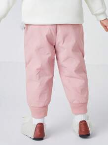 Balabala Tween Girl Fashionable Down Trousers - Pink - View 2